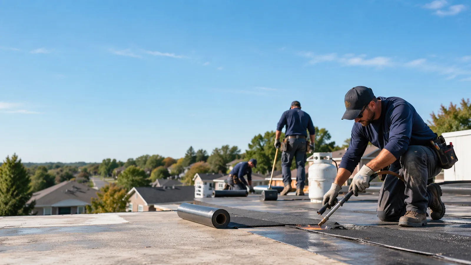 Flat Roof Leak Repair providers in Gans, OK